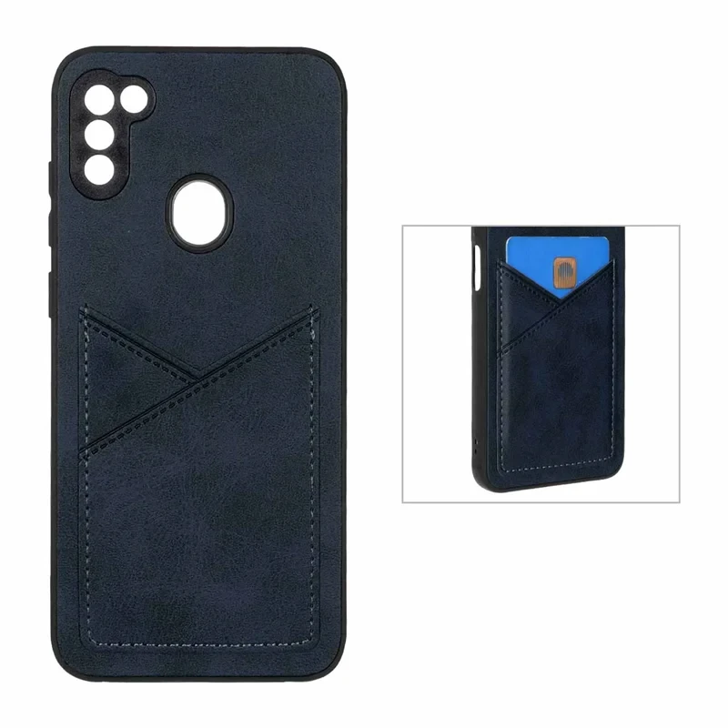 قاب جاکارتی دار داخل خز سرمه ای Samsung galaxy a11