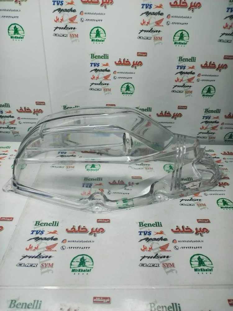 قاب (درب کاور فلاپ) روی هواکش موتور طرح کلیک شفاف