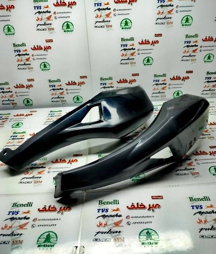 قاب دسته محافظ (فلاپ) موتور تریل فلات پرواز طرح crf سی ار اف مشکی (جفتی)