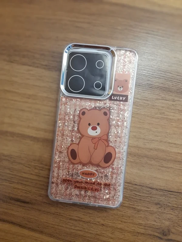 قاب رزینی طرح خرسی xiaomi note 13 pro 5g
