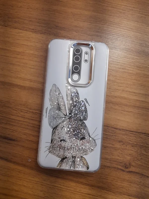 قاب رزینی طرح خرگوش xiaomi note 8 pro