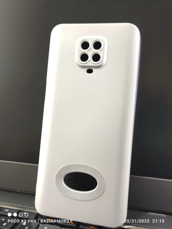 قاب ساده رنگ نقره ای Redmi note 9s / Redmi note 9 pro