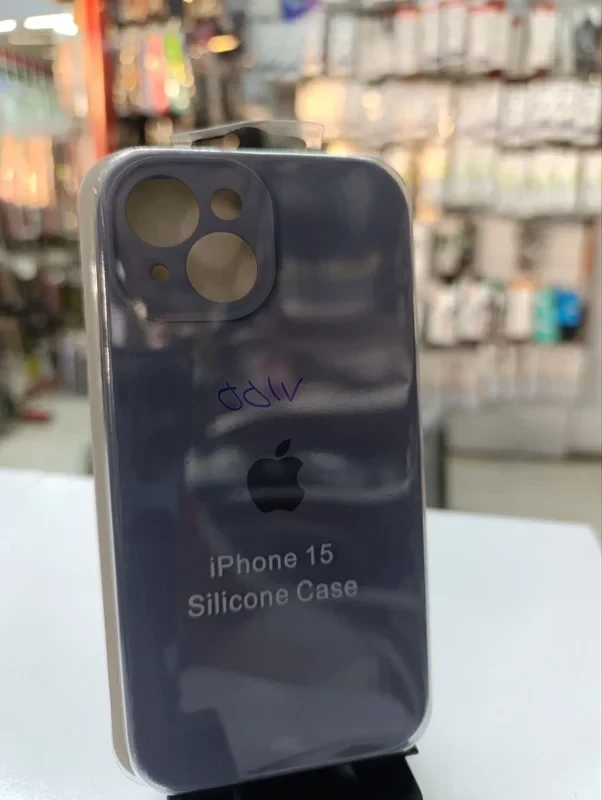 قاب سلیکون اورجینال iPhone 15بنفش