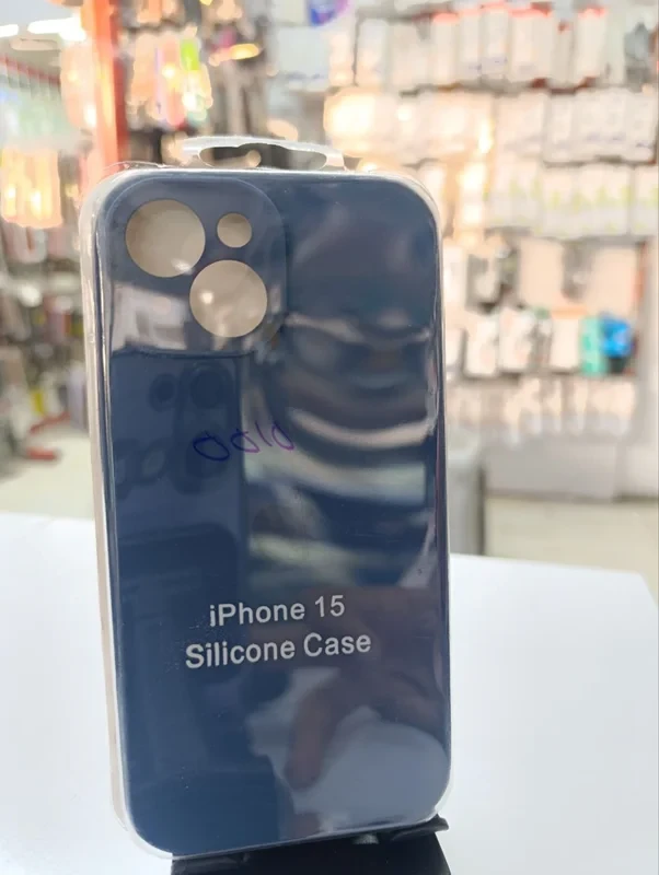 قاب سلیکون اورجینال آبی iPhone 15