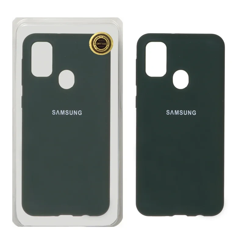قاب سلیکون اورجینال سبز Samsung galaxy m30s