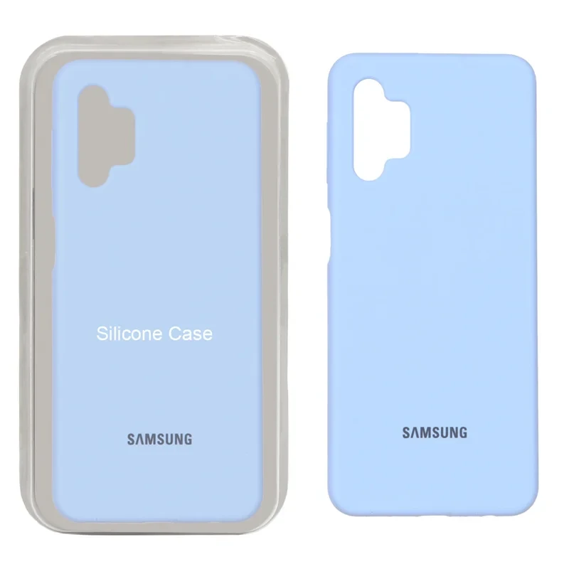 قاب سلیکون اورجینال پاک کنی آبی Samsung galaxy a32 5G