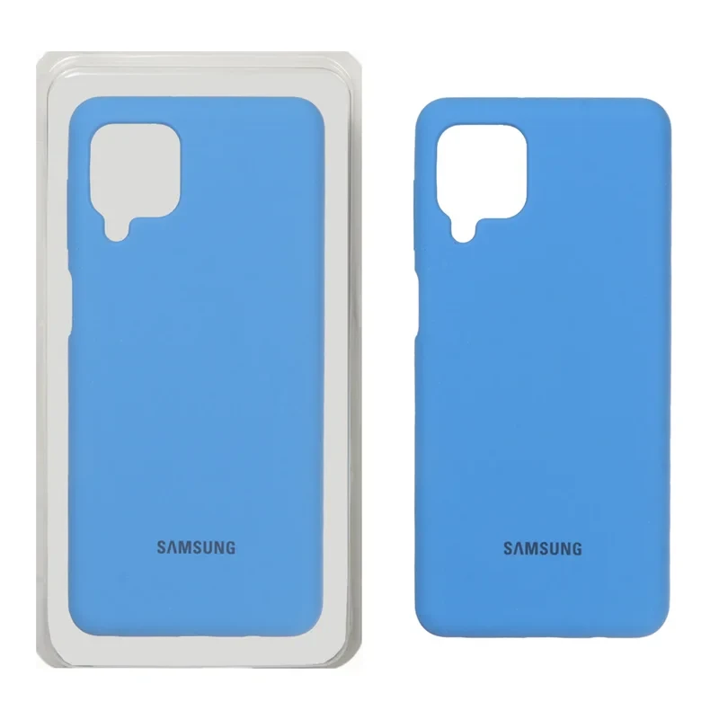 قاب سلیکون اورجینال پاک کنی آبی Samsung galaxy m62