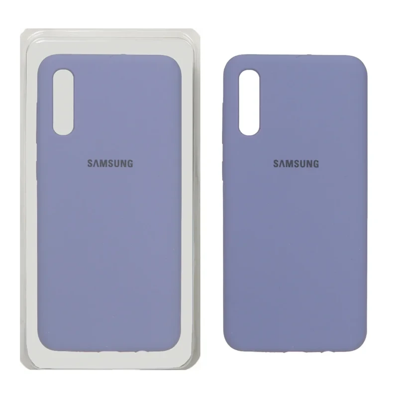 قاب سلیکون اورجینال پاک کنی بنفش A30S/A50S/Samsung galaxy a50
