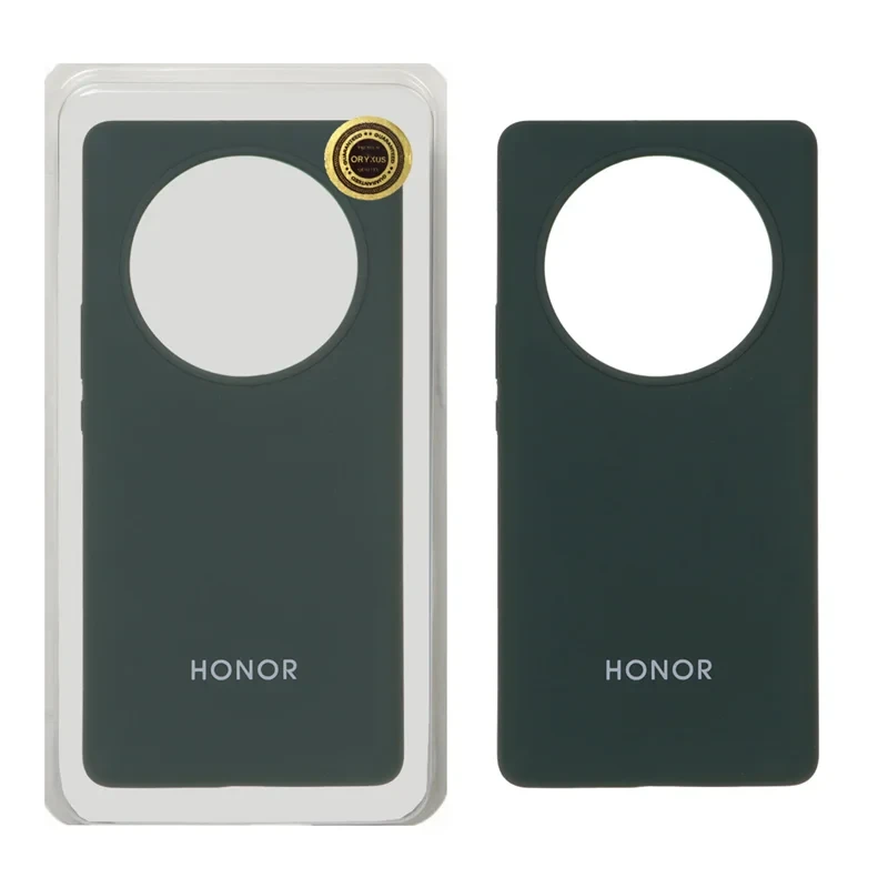 قاب سلیکون اورجینال پاک کنی سبز Honor x9a