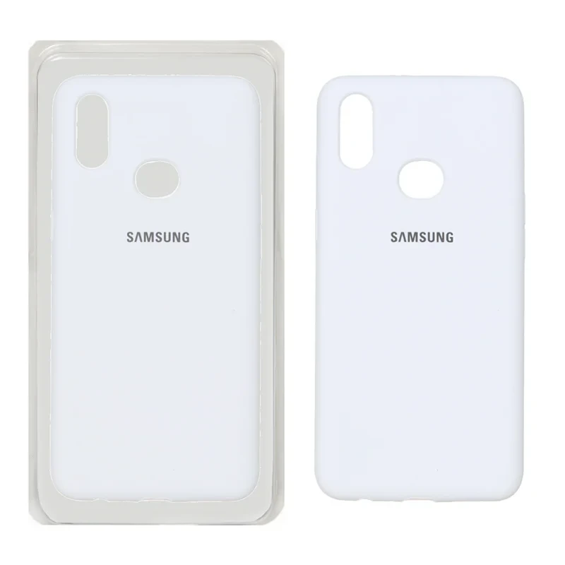 قاب سلیکون اورجینال پاک کنی سفید Samsung galaxy a10s