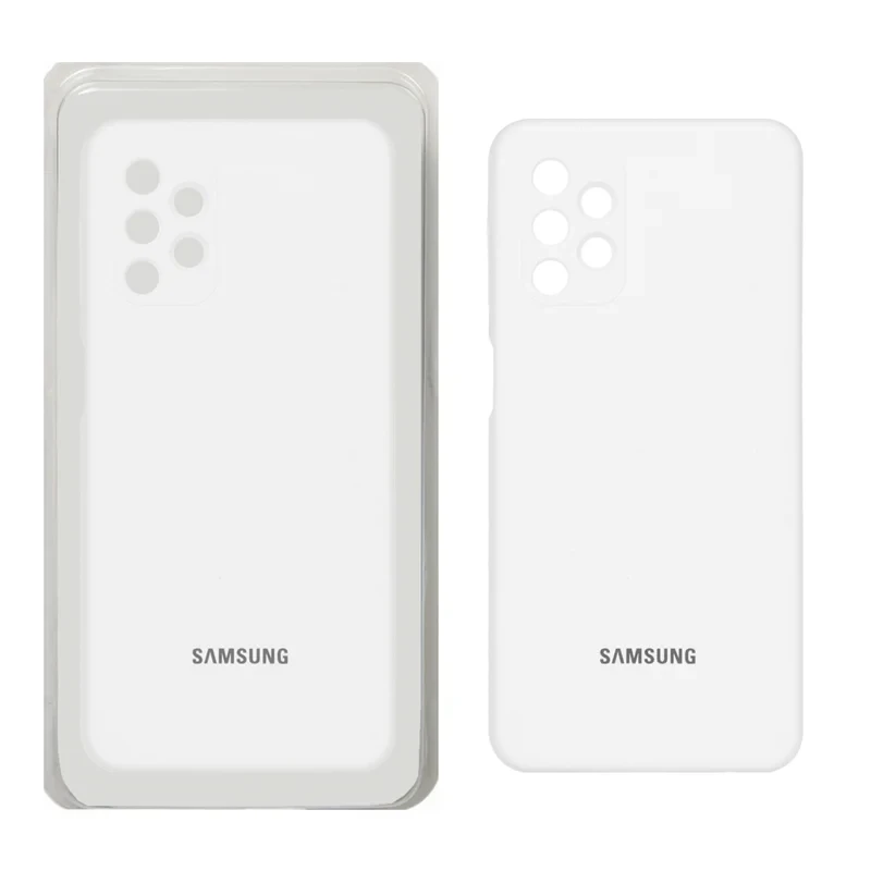 قاب سلیکون اورجینال پاک کنی سفید Samsung galaxy a32 4G
