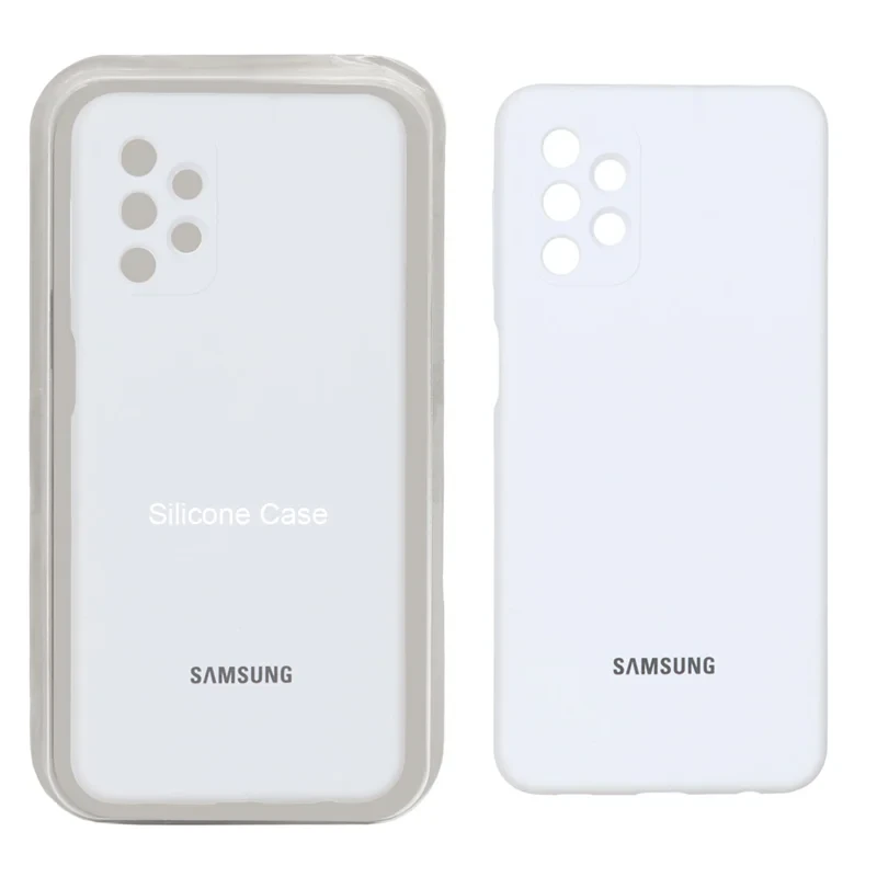 قاب سلیکون اورجینال پاک کنی سفید Samsung galaxy a32 5G