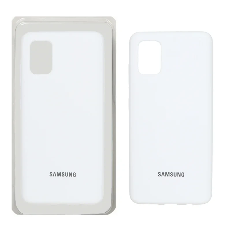 قاب سلیکون اورجینال پاک کنی سفید Samsung galaxy s20