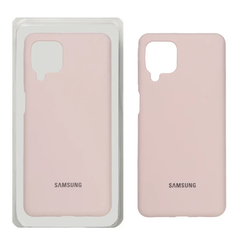 قاب سلیکون اورجینال پاک کنی صورتی Samsung galaxy m62