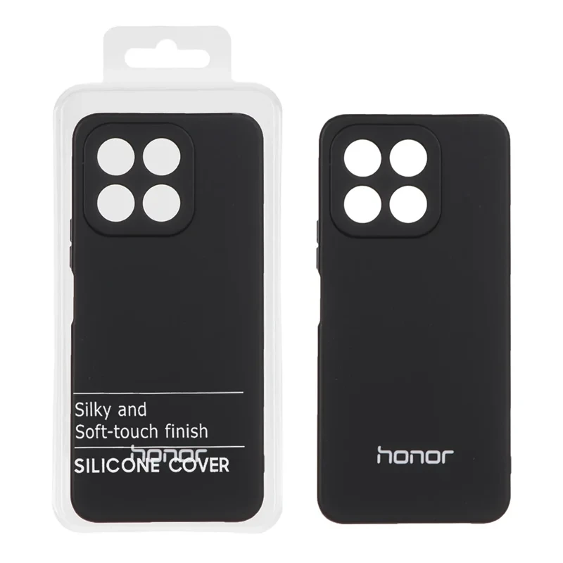 قاب سلیکون اورجینال پاک کنی مشکی honor x6b