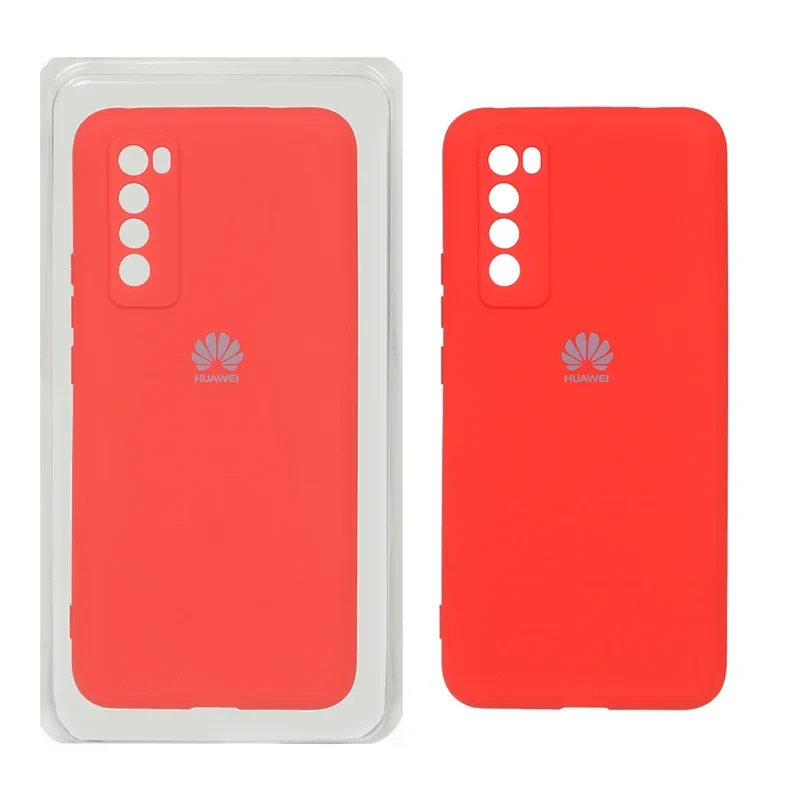 قاب سلیکون قرمز Huawei nova 7