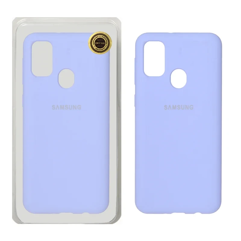 قاب سلیکونی اورجینال آبی Samsung galaxy m30s