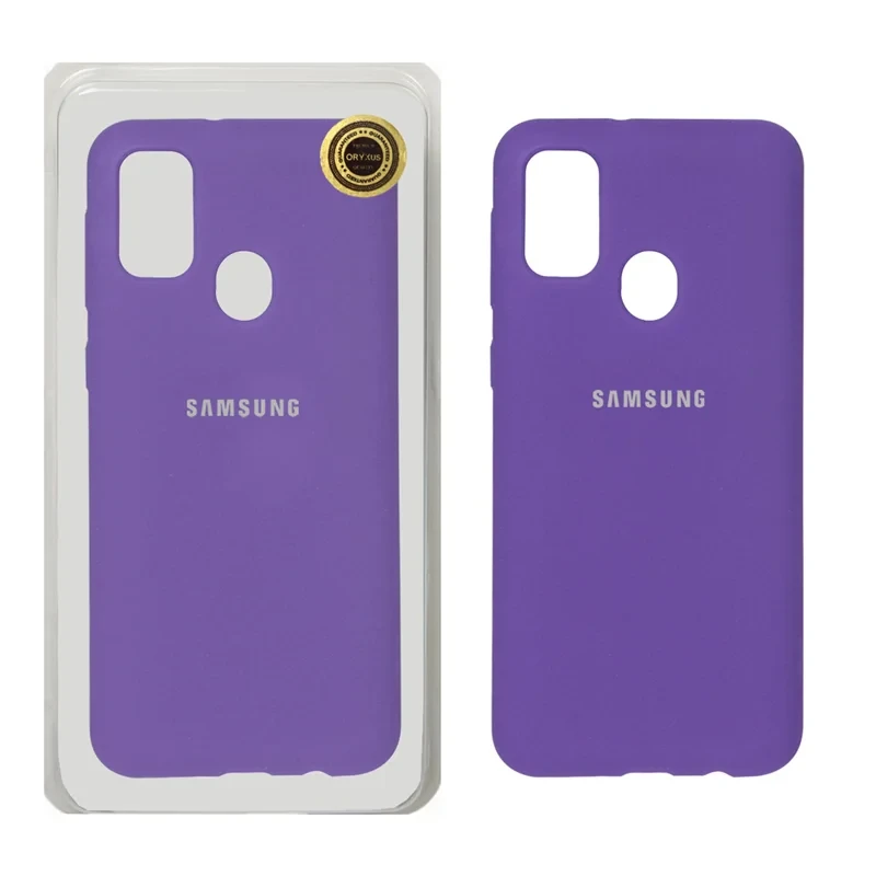 قاب سلیکونی اورجینال بنفش Samsung galaxy m30s