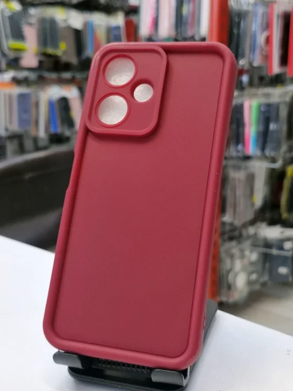 قاب سولید زرشکی xiaomi poco m6 5G