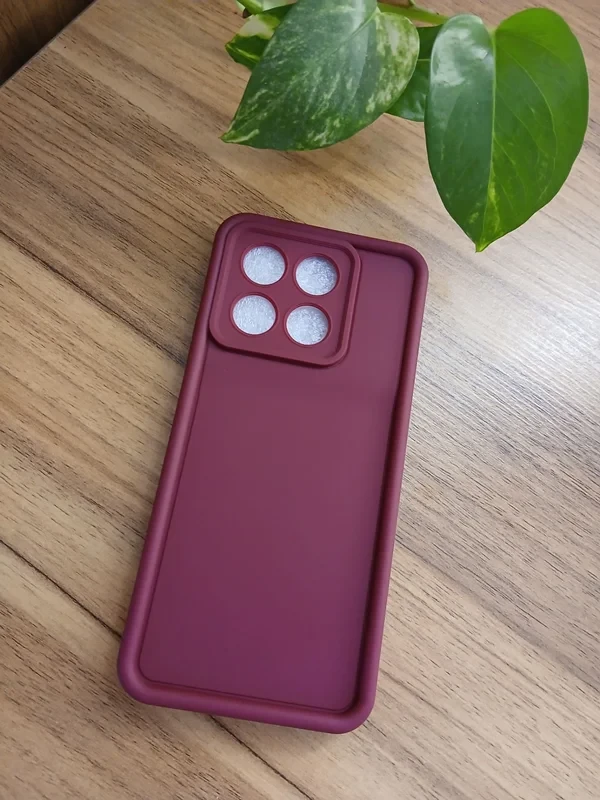 قاب سولید زرشکی xiaomi poco m6 pro 4g