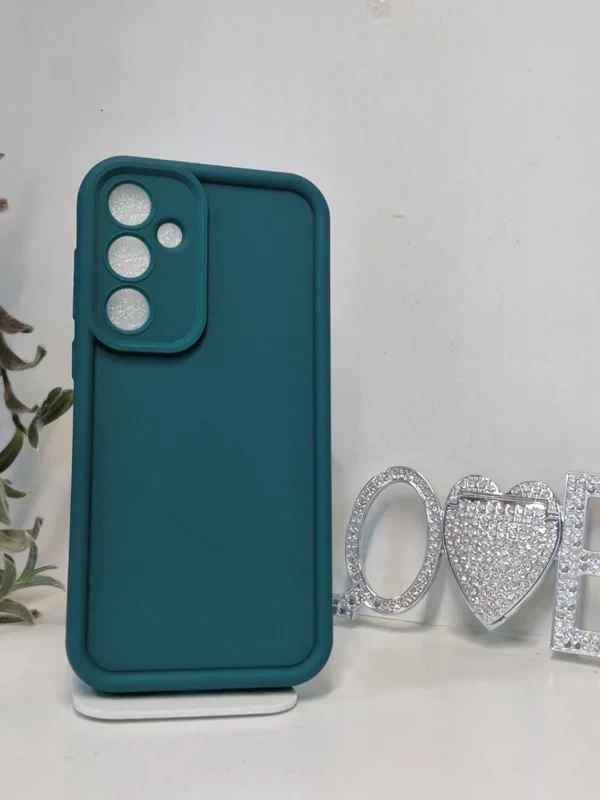 قاب سولید سبز محافظ لنز دار Samsung galaxy A26
