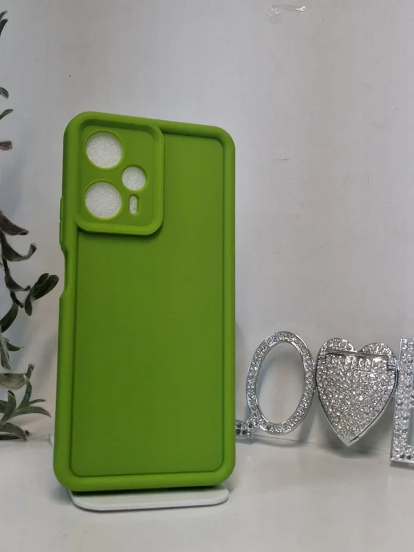 قاب سولید سبز محافظ لنز دار xiaomi poco f5