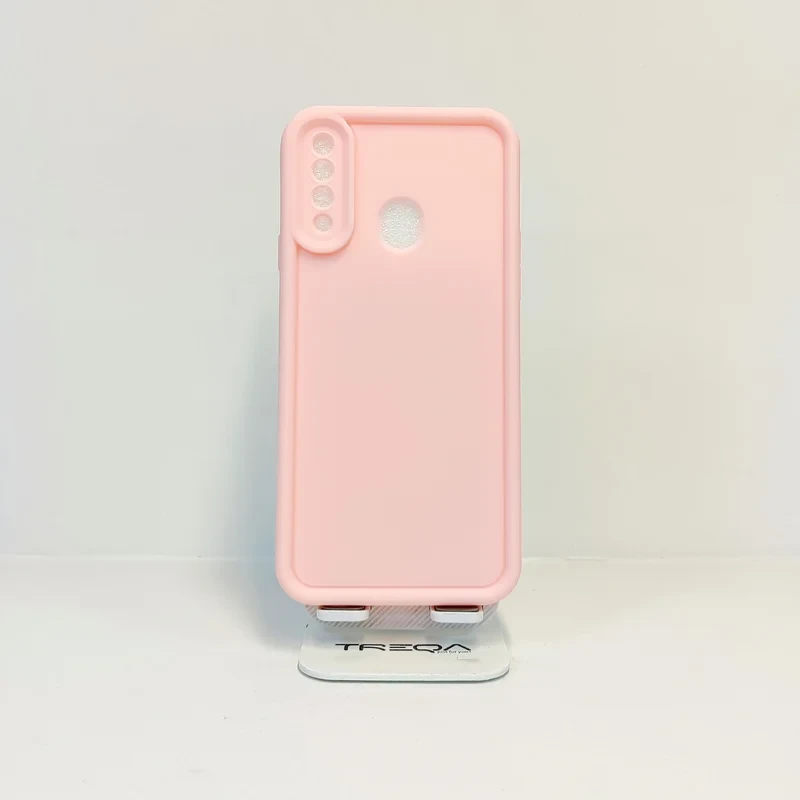 قاب سولید سیلیکونی محافظ لنزدار صورتی A۲۰s / قاب samsung S ۲۰s