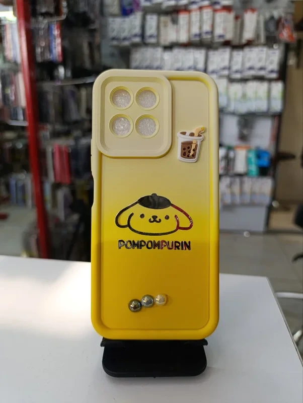 قاب سولید طرح دار زرد honor x8 5G