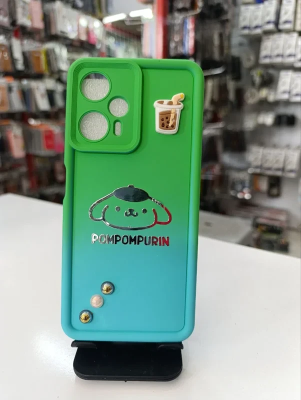 قاب سولید طرح دار سبز xiaomi poco f5
