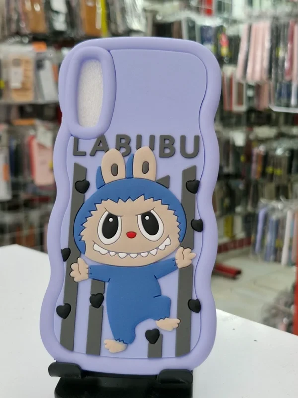 قاب سولید طرح عروسکی babubu بنفش /A50S/A30/Samsung galaxy a30s