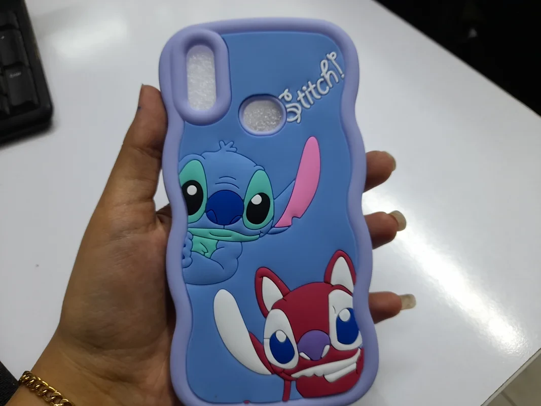 قاب سولید طرح عروسکی babubu بنفش Samsung a10s