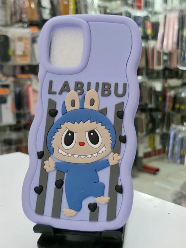 قاب سولید طرح عروسکی babubu بنفش Samsung galaxy a36/a56