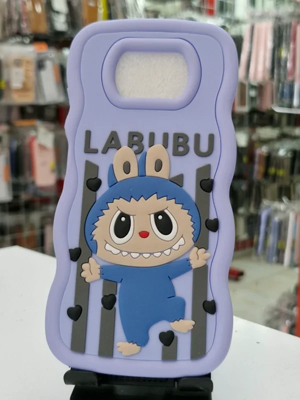 قاب سولید طرح عروسکی babubu بنفش xiaomi poco x3