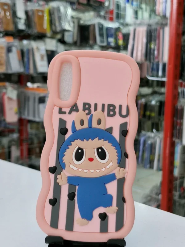 قاب سولید طرح عروسکی babubu صورتی/A50S/A50/ Samsung galaxy a30s