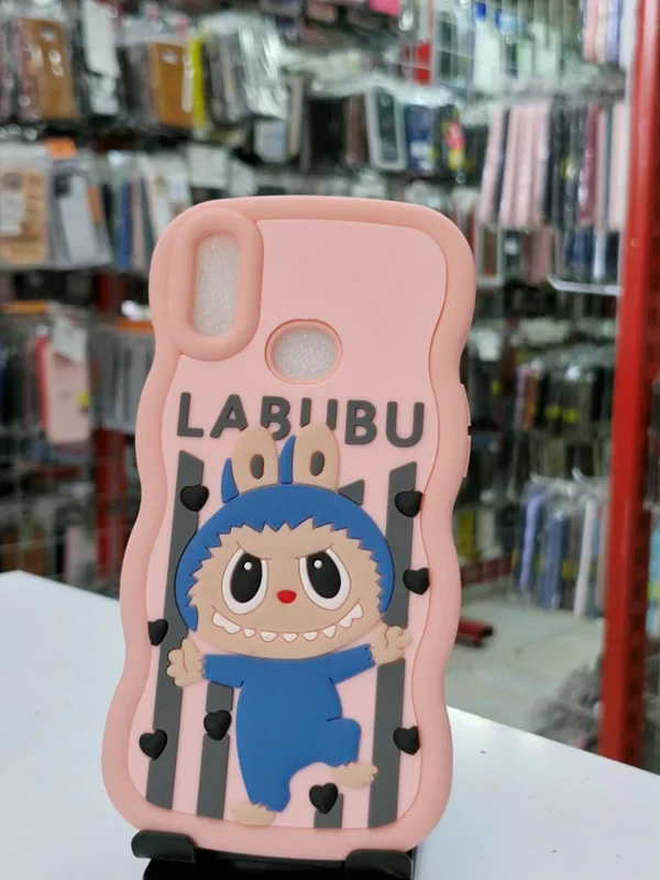 قاب سولید طرح عروسکی babubu صورتی Samsung galaxy a10s