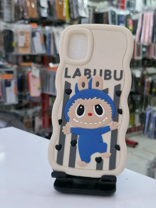 قاب سولید طرح عروسکی babubu کرمی Samsung galaxy a51