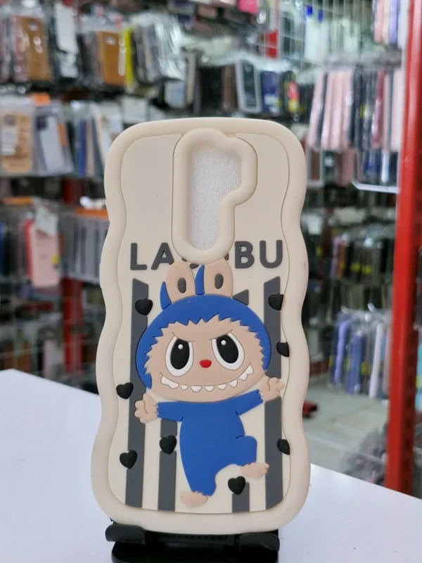 قاب سولید طرح عروسکی babubu کرمی xiaomi note 8 pro