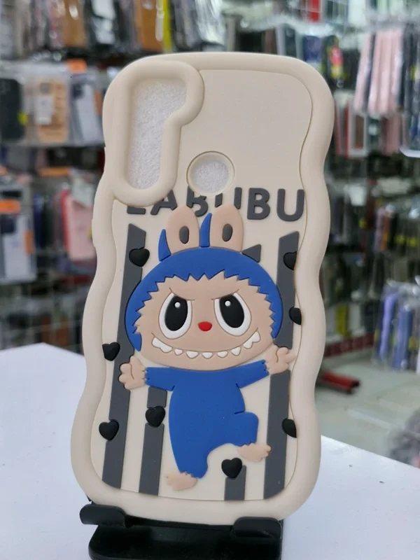 قاب سولید طرح عروسکی babubu کرمی xiaomi note 8