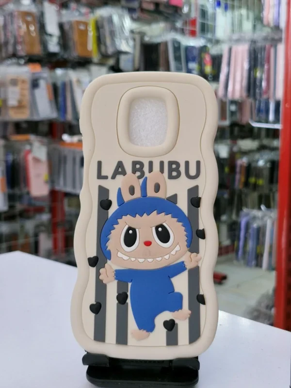 قاب سولید طرح عروسکی babubu کرمی xiaomi note 9