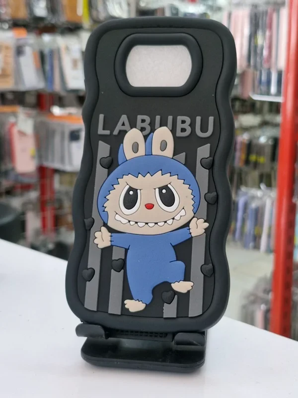 قاب سولید طرح عروسکیlabubu مشکی xiaomi poco x3