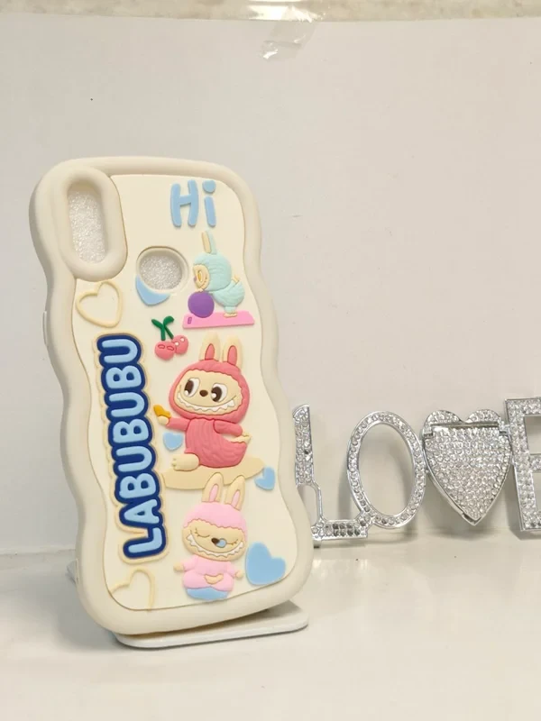 قاب سولید عروسکی labububu فانتزی کرم Samsung galaxy A10s
