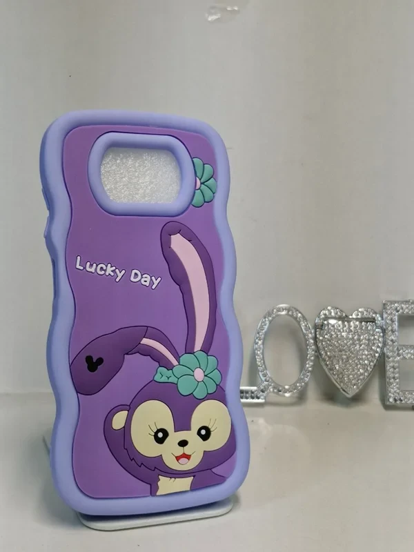 قاب سولید عروسکی lucky فانتزی بنفش poco x3