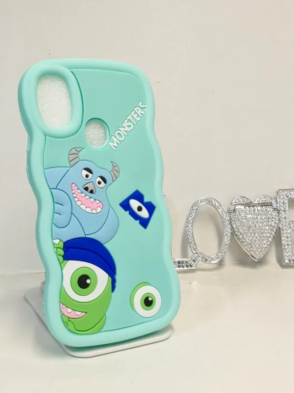 قاب سولید عروسکی monsters فانتزی سبز Samsung galaxy a11