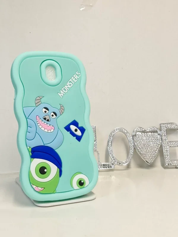 قاب سولید عروسکی monsters فانتزی سبز Samsung galaxy j7 pro