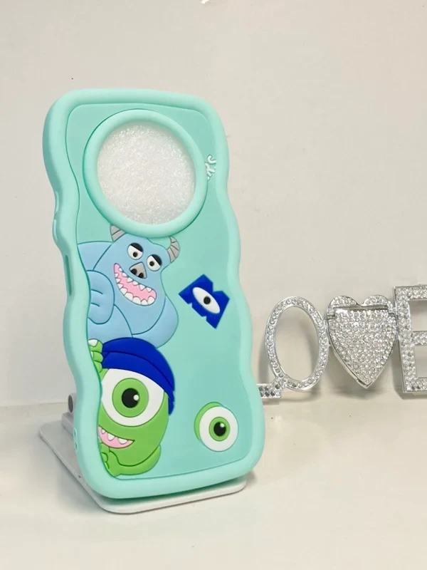 قاب سولید عروسکی monsters فانتزی سبز xiaomi poco a3