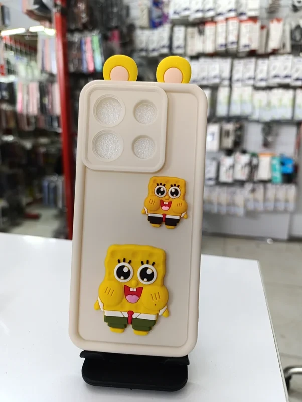 قاب سولید عروسکی باب اسفنجی Xiame Note 13pro 5G