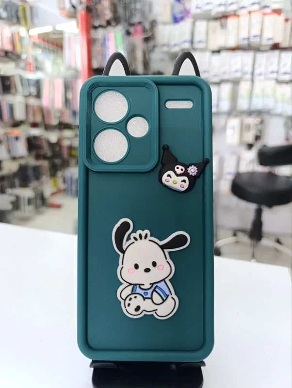 قاب سولید عروسکی سبز xiaomi note 13 pro plus