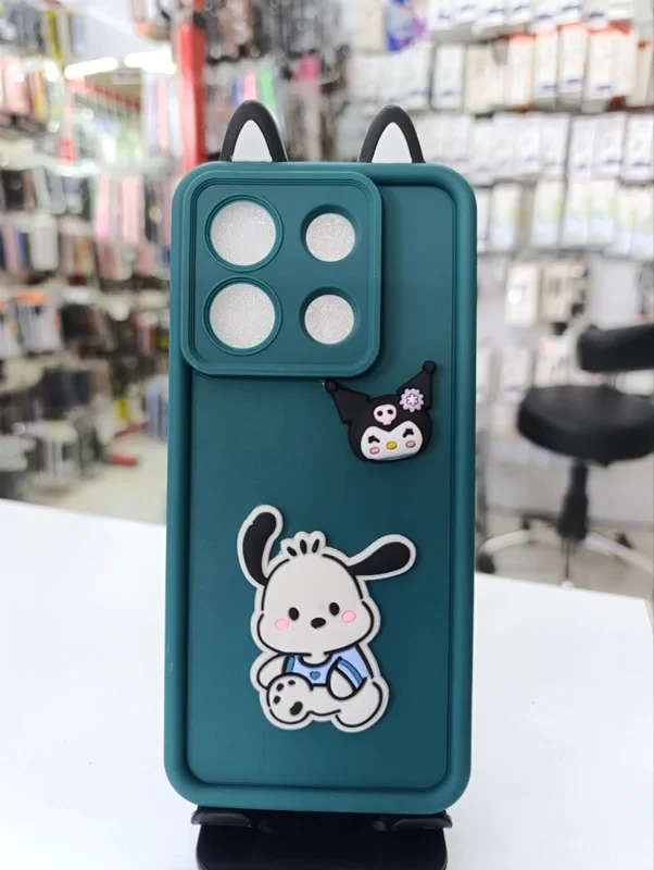 قاب سولید عروسکی سبز xiaomi poco x6