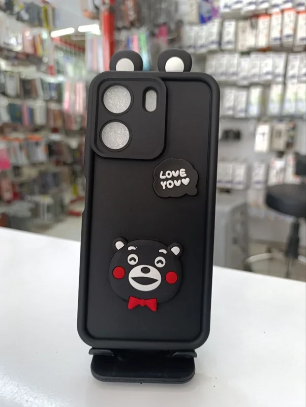 قاب سولید عروسکی مشکی xiaomi redmi 13c
