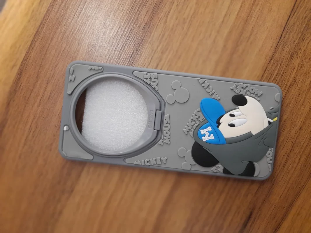 قاب سولید عروسکی میکی موس طوسی xiaomi 14c/c75/a4